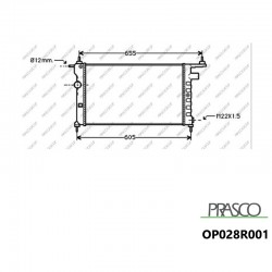 RADIATEUR DU MOTEUR PRASCO...